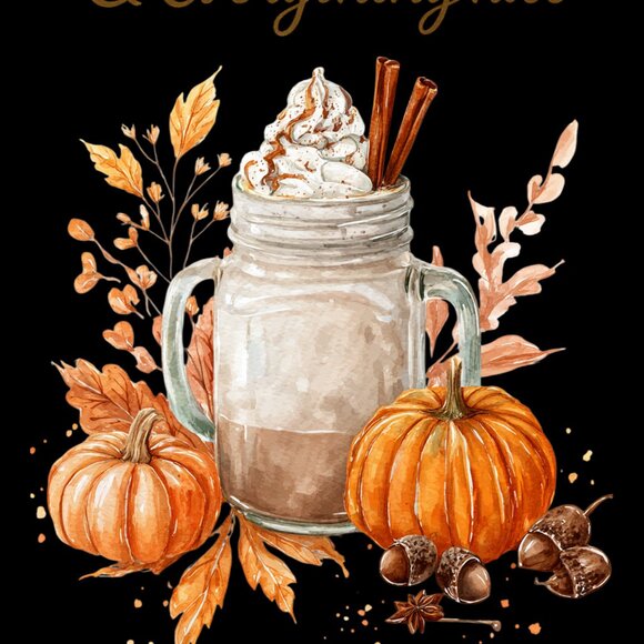 Pumpkin Spice Towel Set, Fall Spice Towel, Coffee Lover Fall Towels - Picture 3 of 10